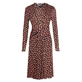 Diane Von Furstenberg-Kleid mit Paisley-Muster-Schwarz