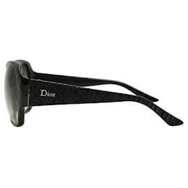 Dior-Dior Schwarze Frisson F Strukturierte Sonnenbrille-Schwarz