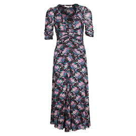 Diane Von Furstenberg-Floral Ruched Dress-Multiple colors