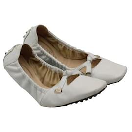 Tod's-Bailarinas Tod'S Off-White-Blanco