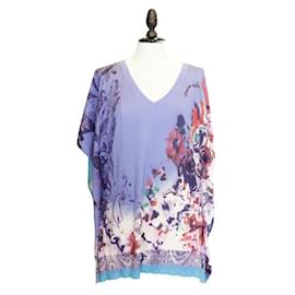 Etro-Etro Um Top Floral Roxo-Outro