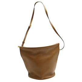Céline-Celine Bucket Bag mit Verschluss-Braun