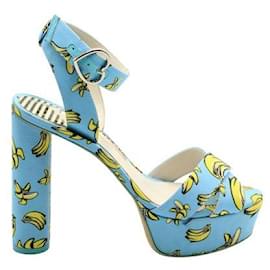 Sophia webster-Sophia Webster Blue Banana Platform Heels-Blue