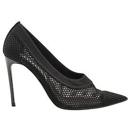 Stella Mc Cartney Tacones negros de malla con punta en punta de Stella Mccartney Negro