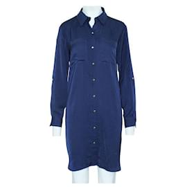 Michael Kors-Michael Michael Kors Robe chemise bleu marine-Bleu Marine