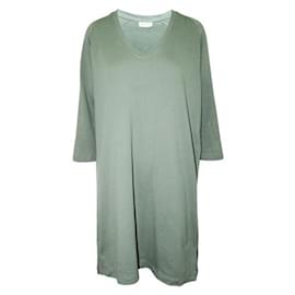 Dries Van Noten-Vestido de t-shirt verde extragrande Dries Van Noten-Verde