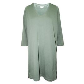 Vestido estilo camiseta verde extragrande de Dries Van Noten Verde