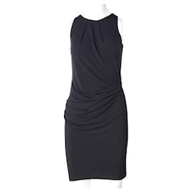 Michael Kors-MICHAEL MICHAEL KORS Black Draped Dress-Black