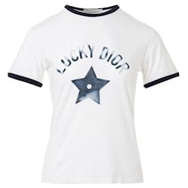 Dior-T-Shirt „Lucky Dior“-Weiß