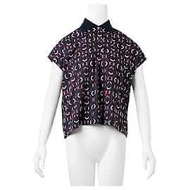 Hermès-Bedrucktes Hemd mit Kragen-Mehrfarben