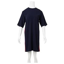 Gucci-Shift Dress with Red Stripe-Black