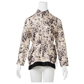 Gucci-Floral Monochrome Collared Shirt-Multiple colors