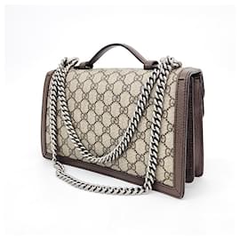 Gucci-Gucci  Dionysus Gg Top Handle Bag-Beige