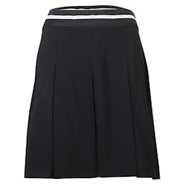 Dolce & Gabbana-DOLCE & GABBANA  Black Pleated Skirt-Black