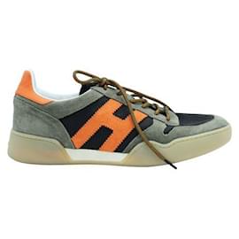 Hogan-Sneakers Hogan con "H" Arancio-Multicolore