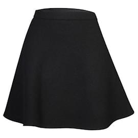 Miu Miu-Falda de lana negra Miu Miu-Negro
