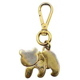 Prada-Prada Panda Bear Schlüsselanhänger & Taschenanhänger-Golden