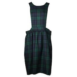 Comme Des Garcons-Comme Des Garcons CDG Green Checkered Dress-Green