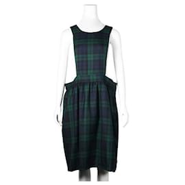 Comme Des Garcons-Comme Des Garcons CDG Green Checkered Dress-Green