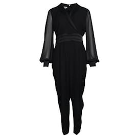 Autre Marque-Contemporary Designer Elegant Black Jumpsuit-Black