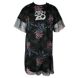 Abito maglietta Kenzo Mesh Nero