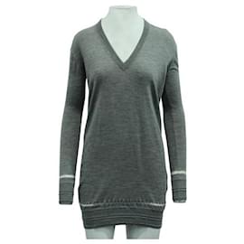 Alexander Wang-ALEXANDER WANG Blusa Cinza/ Camisola com decote em V-Cinza