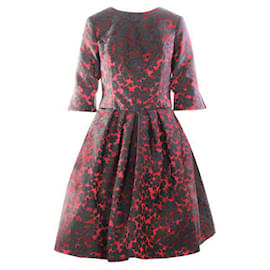 Autre Marque-IO COUTURE  Black and Red Cocktail Dress-Red