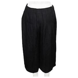 Autre Marque-CONTEMPORARY DESIGNER Black Bermuda Shorts-Black