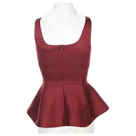 Hussein Chalayan-Chalayan Red Sleeveless Top-Red
