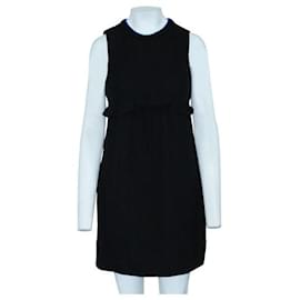 Autre Marque-CONTEMPORARY DESIGNER Black Textured Dress-Black