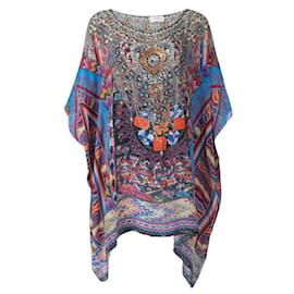 Camilla-Camilla Túnica Decote Redondo Kaftan-Multicor