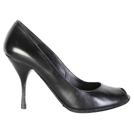 Prada-Zapatos de tacón peeptoe negros de PRADA-Negro