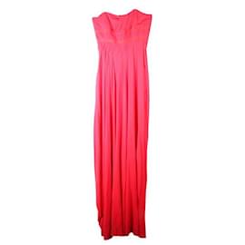 Autre Marque-CONTEMPORARY DESIGNER Bill Blass Strapless Long Gown-Red