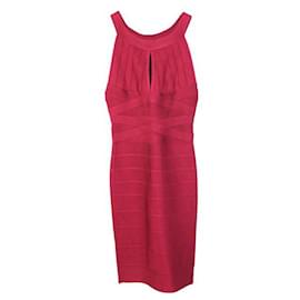Herve Leger-HERVE LEGER Bandage Dress-Dark red