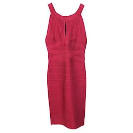 Herve Leger-HERVE LEGER Bandage Dress-Dark red