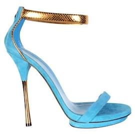 Gucci-GUCCI Sandales Kelis bleues-Bleu