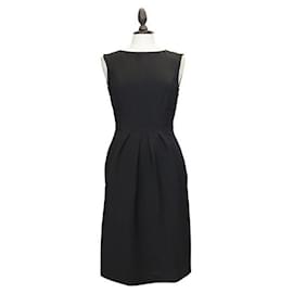 Autre Marque-CONTEMPORARY DESIGNER Black Streamlined Dress-Black