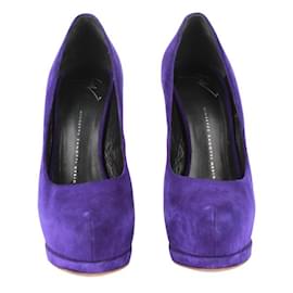 Giuseppe Zanotti-GIUSEPPE ZANOTTI Zapatos de salón de ante morado-Púrpura