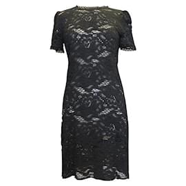 Dolce & Gabbana-DOLCE & GABBANA Black Floral Lace Dress-Multiple colors