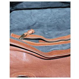 Luella-LUELLA Beige Leather Tote-Brown