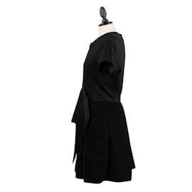 Autre Marque-Vestido preto de designer contemporâneo-Preto