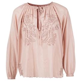 Zadig & Voltaire-Blusa Camponesa Zadig & Voltaire-Rosa