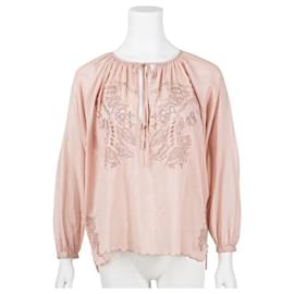 Zadig & Voltaire-Blusa Camponesa Zadig & Voltaire-Rosa