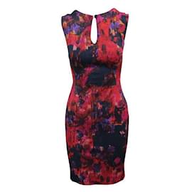 Erdem-Erdem – Schmal geschnittenes Kleid mit mehrfarbigem Print-Mehrfarben