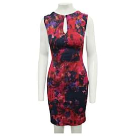 Erdem-Erdem – Schmal geschnittenes Kleid mit mehrfarbigem Print-Mehrfarben