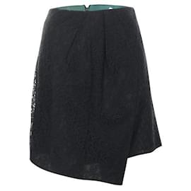 Autre Marque-CONTEMPORARY DESIGNER Laced Wrapped Skirt-Khaki