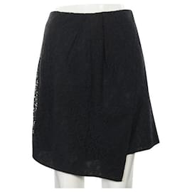 Autre Marque-CONTEMPORARY DESIGNER Laced Wrapped Skirt-Khaki