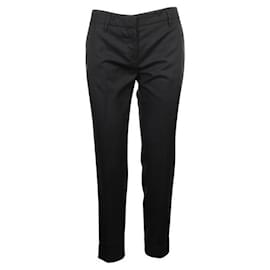 Prada-PRADA Pantalones pitillo negros-Negro