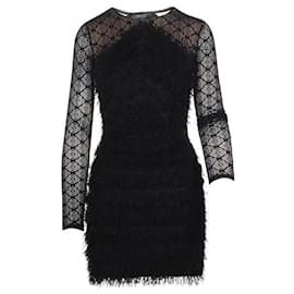 Autre Marque-CONTEMPORARY DESIGNER Black Laced Dress-Black