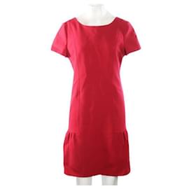 Alberta Ferretti-Alberta Ferretti Red Flare Dress-Red
